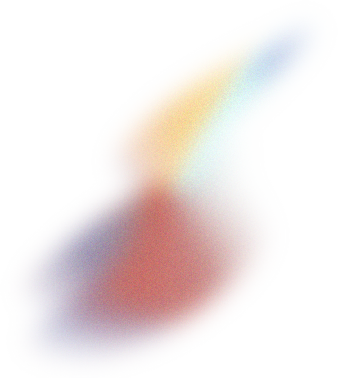 Glowy Gradient Abstract Brush Stroke Blob